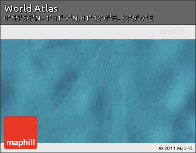 Satellite 3D Map of the Area around 1° 13' 33" N, 81° 40' 30" E