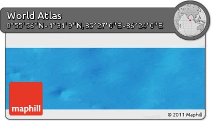 Physical Panoramic Map of the Area around 1° 13' 33" N, 85° 55' 30" E