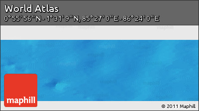 Physical Panoramic Map of the Area around 1° 13' 33" N, 85° 55' 30" E