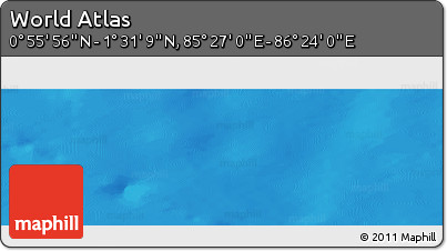 Physical Panoramic Map of the Area around 1° 13' 33" N, 85° 55' 30" E