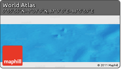 Physical Panoramic Map of the Area around 1° 13' 33" N, 87° 37' 30" E