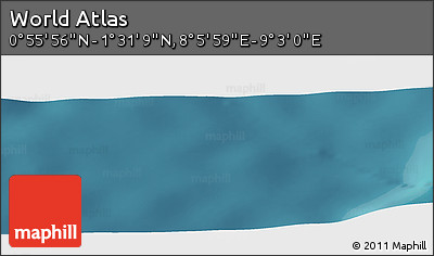 Satellite Panoramic Map of the Area around 1° 13' 33" N, 8° 34' 29" E