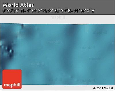 Satellite 3D Map of the Area around 1° 13' 33" N, 91° 1' 30" E