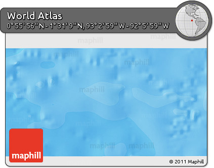 Political 3D Map of the Area around 1° 13' 33" N, 92° 34' 29" W