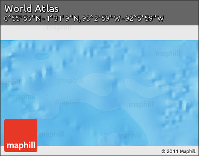 Political 3D Map of the Area around 1° 13' 33" N, 92° 34' 29" W