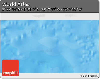 Political 3D Map of the Area around 1° 13' 33" N, 92° 34' 29" W