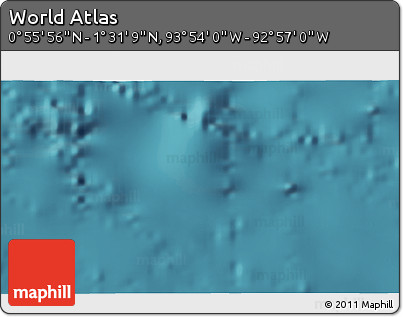 Satellite 3D Map of the Area around 1° 13' 33" N, 93° 25' 30" W