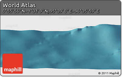 Satellite Panoramic Map of the Area around 1° 13' 33" N, 96° 7' 30" E