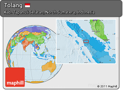 Political Location Map of Tolang
