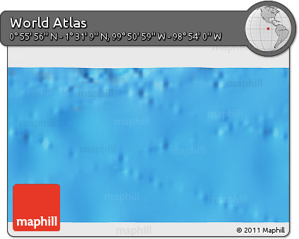Physical 3D Map of the Area around 1° 13' 33" N, 99° 22' 30" W