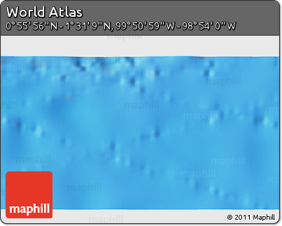 Physical 3D Map of the Area around 1° 13' 33" N, 99° 22' 30" W
