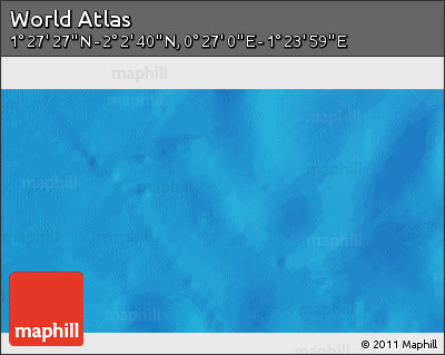 Physical 3D Map of the Area around 1° 45' 3" N, 0° 55' 29" E