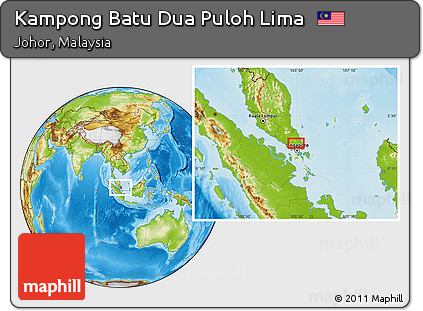 Physical Location Map of Kampong Batu Dua Puloh Lima