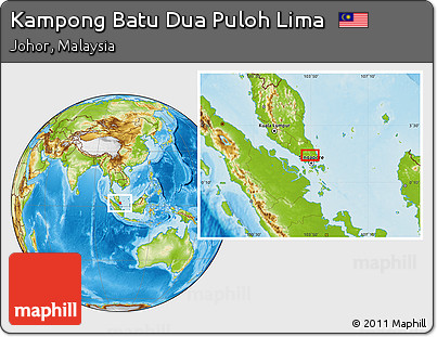 Physical Location Map of Kampong Batu Dua Puloh Lima