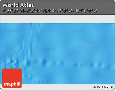 Physical 3D Map of the Area around 1° 45' 3" N, 104° 28' 29" W
