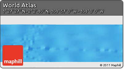 Physical Panoramic Map of the Area around 1° 45' 3" N, 104° 28' 29" W