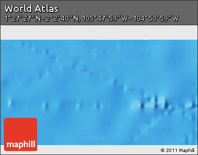 Physical 3D Map of the Area around 1° 45' 3" N, 105° 19' 29" W