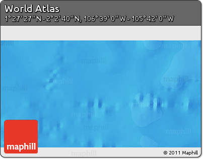 Political 3D Map of the Area around 1° 45' 3" N, 106° 10' 30" W