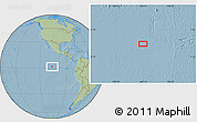 Savanna Style Location Map of the area around 1° 45' 3" N, 106° 10' 30" W, hill shading