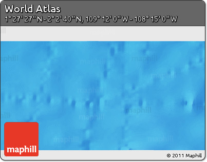 Physical 3D Map of the Area around 1° 45' 3" N, 108° 43' 29" W