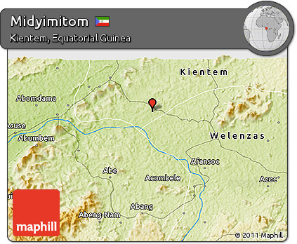 Physical 3D Map of Midyimitom