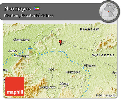 Physical 3D Map of Ncomayos