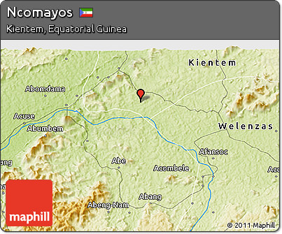 Physical 3D Map of Ncomayos