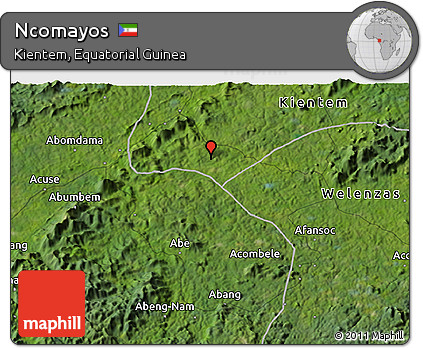 Satellite 3D Map of Ncomayos