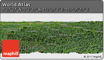 Satellite Panoramic Map of the Area around 1° 45' 3" N, 113° 7' 30" E