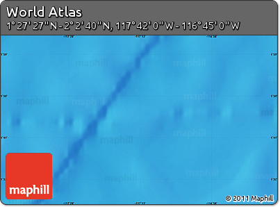 Physical Map of the Area around 1° 45' 3" N, 117° 13' 29" W