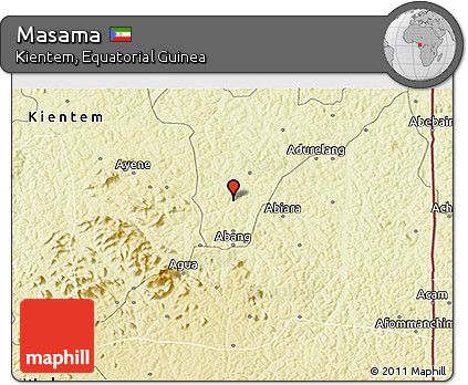 Physical 3D Map of Masama