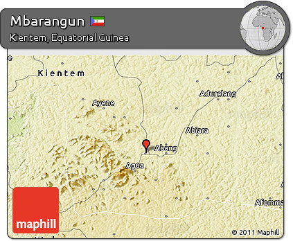 Physical 3D Map of Mbarangun