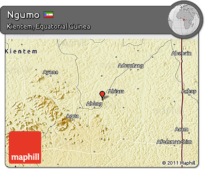 Physical 3D Map of Ngumo