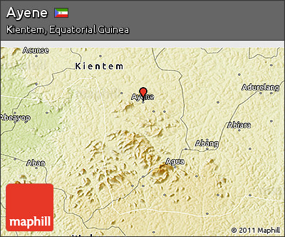Physical 3D Map of Ayene