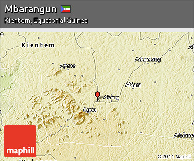 Physical 3D Map of Mbarangun