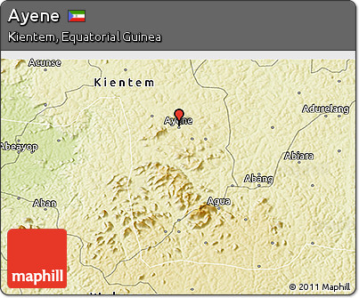 Physical 3D Map of Ayene