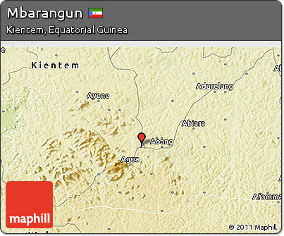 Physical 3D Map of Mbarangun