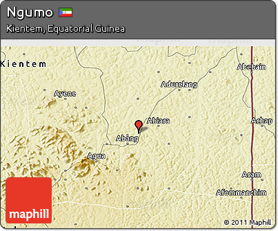 Physical 3D Map of Ngumo