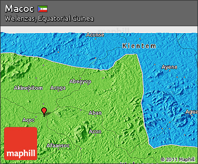 Political 3D Map of Macoc