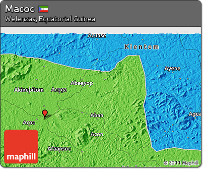 Political 3D Map of Macoc