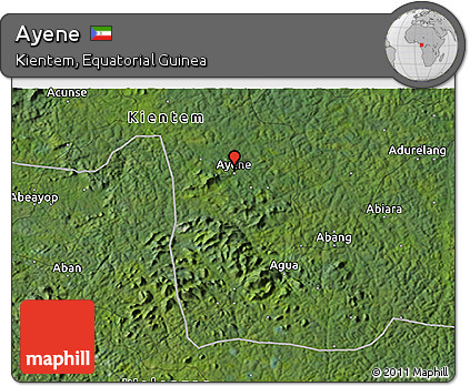 Satellite 3D Map of Ayene