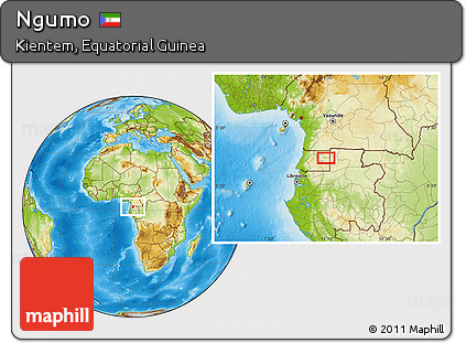 Physical Location Map of Ngumo