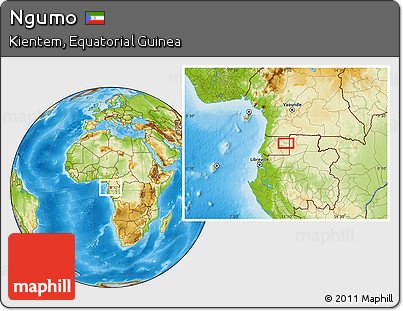 Physical Location Map of Ngumo