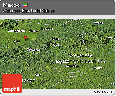 Satellite Panoramic Map of Macoc