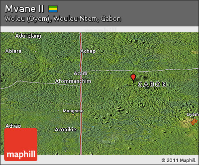 Satellite Panoramic Map of Mvane II