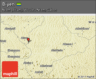 Physical 3D Map of Biyen