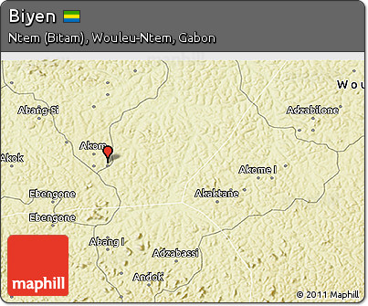Physical 3D Map of Biyen