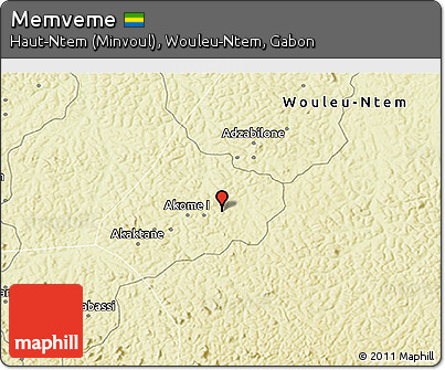 Physical 3D Map of Memveme