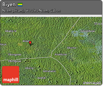 Satellite 3D Map of Biyen