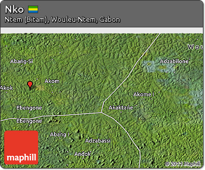 Satellite 3D Map of Nko